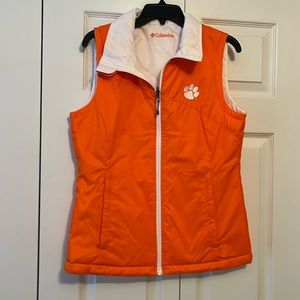 Reversible Columbia Clemson puffer vest 🏈